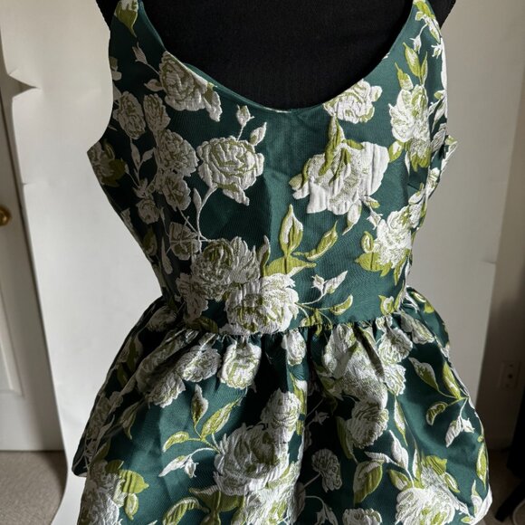 Anthropologie Sunday in Brooklyn Floral Jacquard Peplum XL - Picture 3 of 4